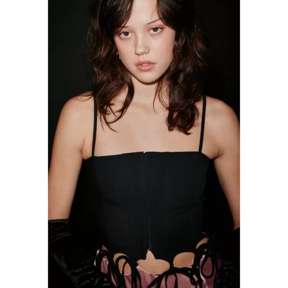 ZEMETA Meant To Be Together Dress in Pink Large New Womens Satin Corset Mini - Picture 10 of 13